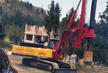 DR120 rotary drilling rig can be used for house construction